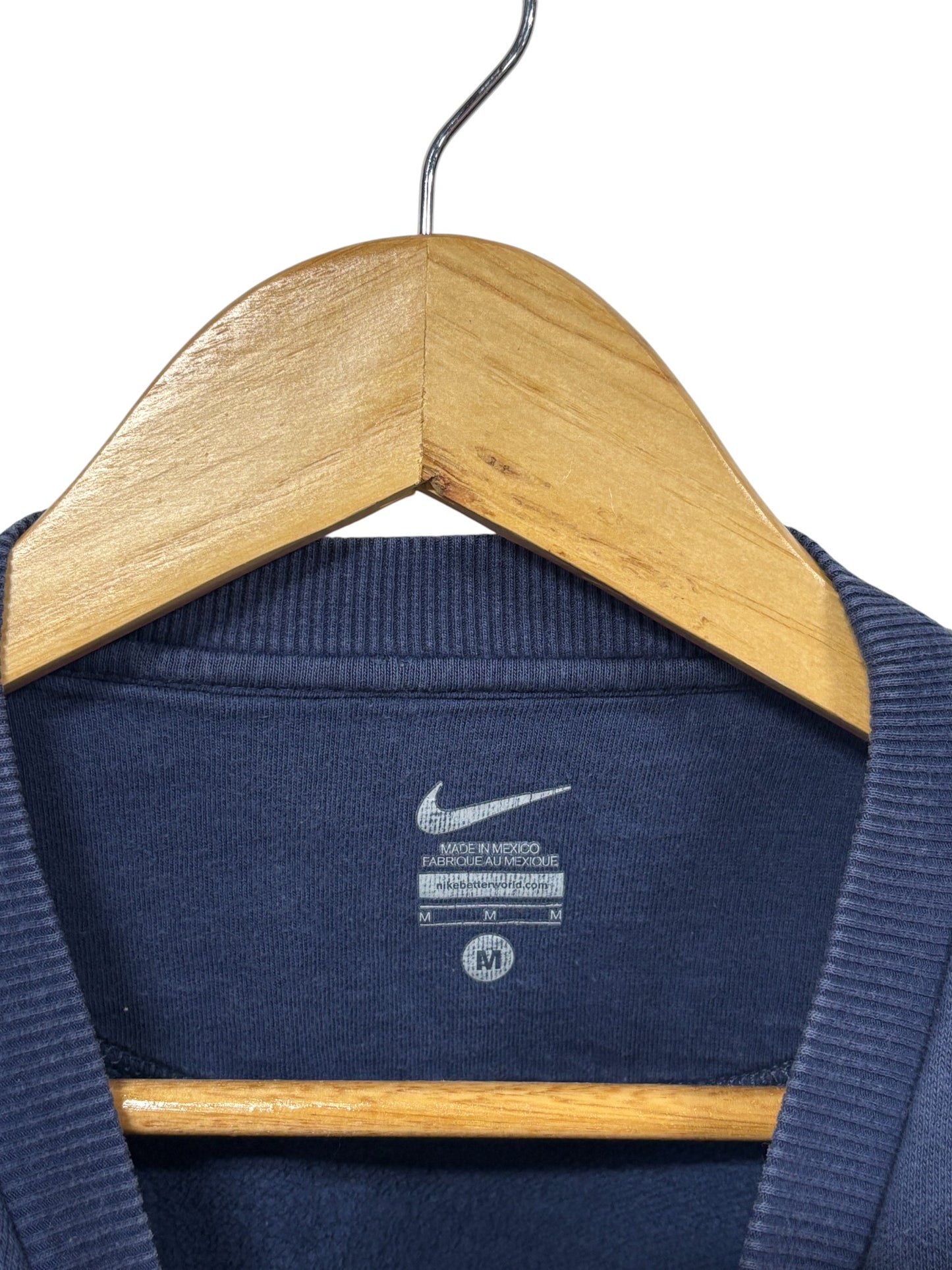 Nike US Navy Center Swoosh Crewneck Sweater Size Medium
