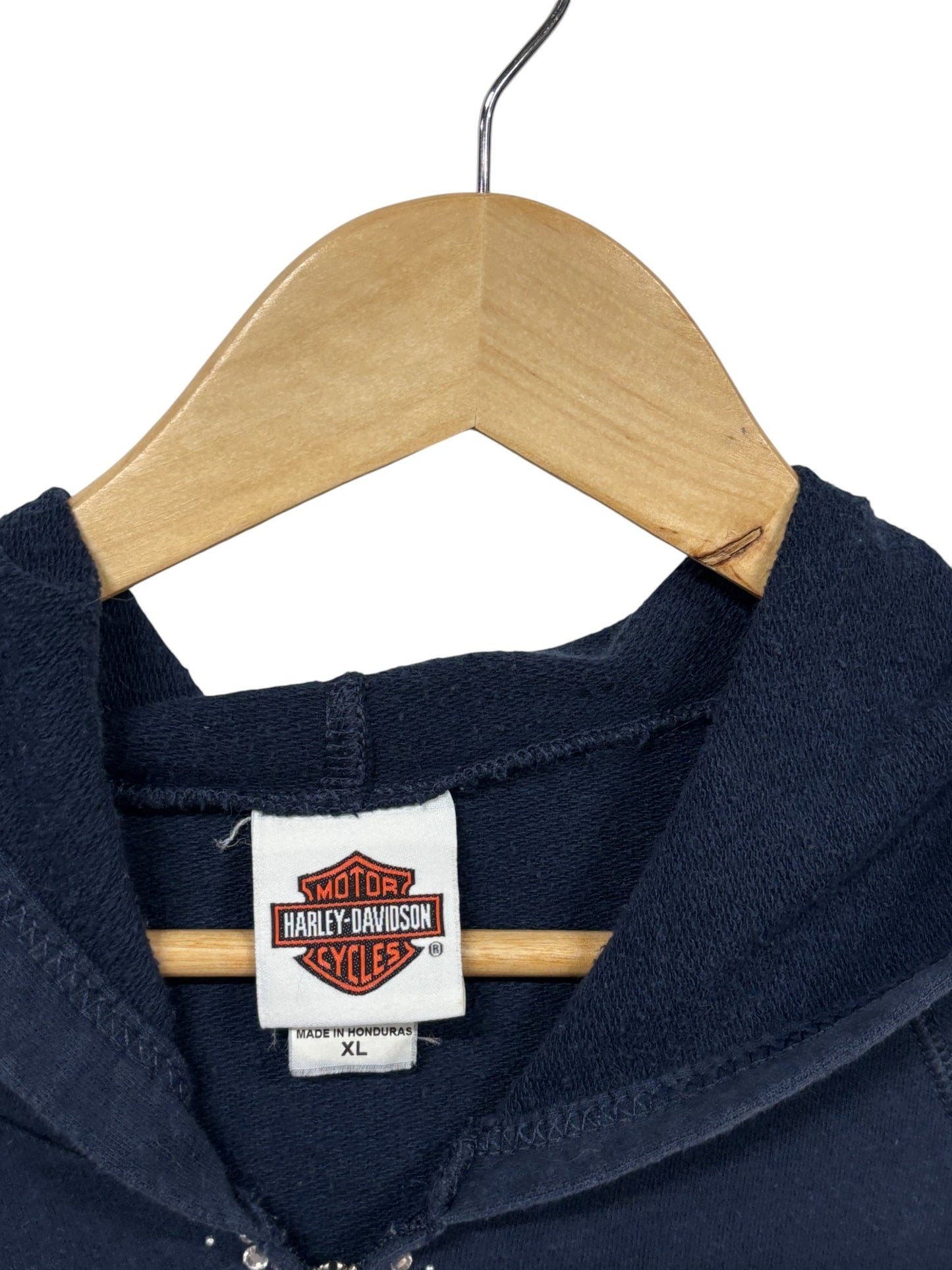 Harley Davidson Women's Gillette Wyoming Biker Hoodie Size XL