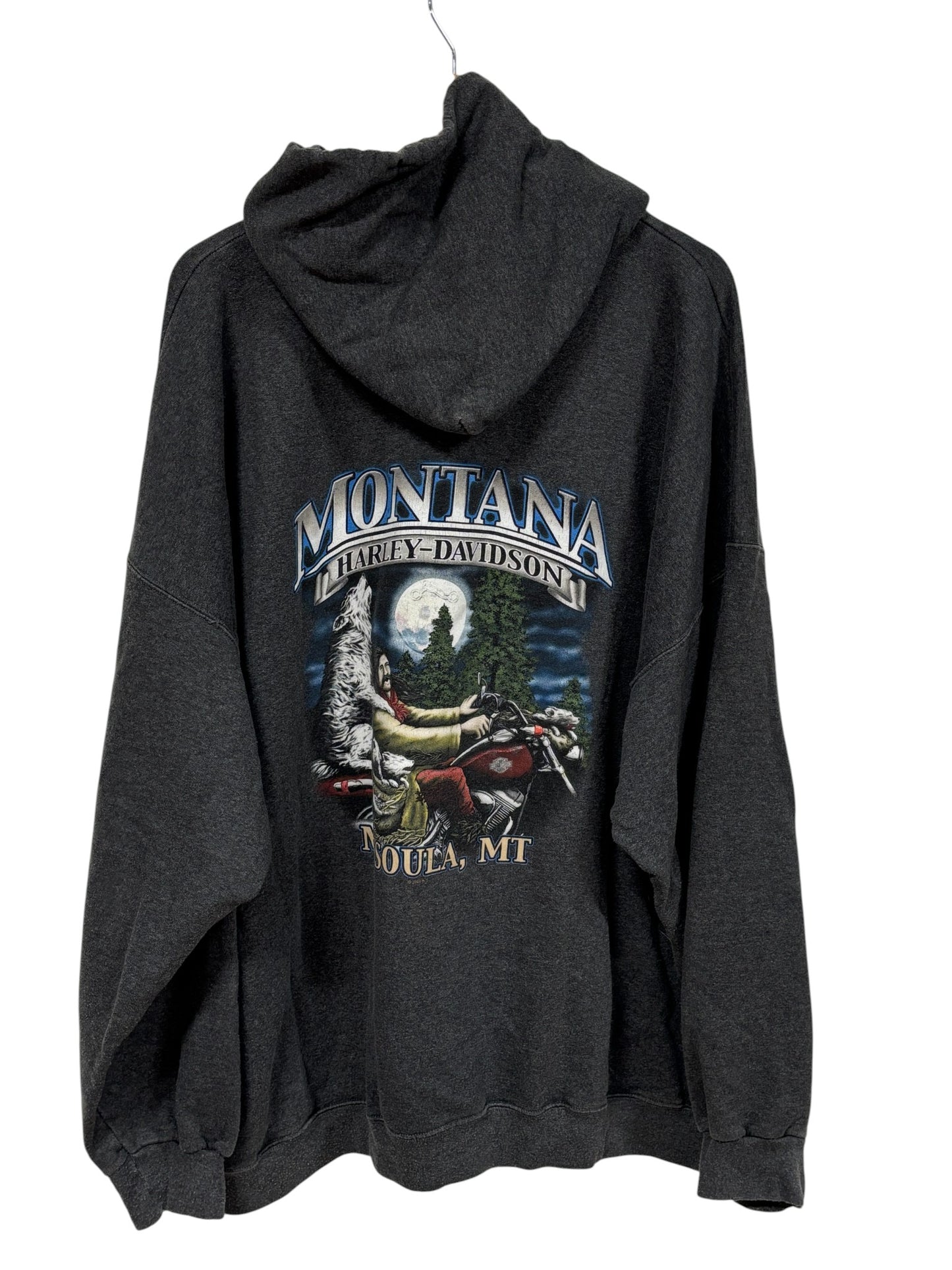 Harley Davidson Missoula Montana Biker Hoodie Size 3XL