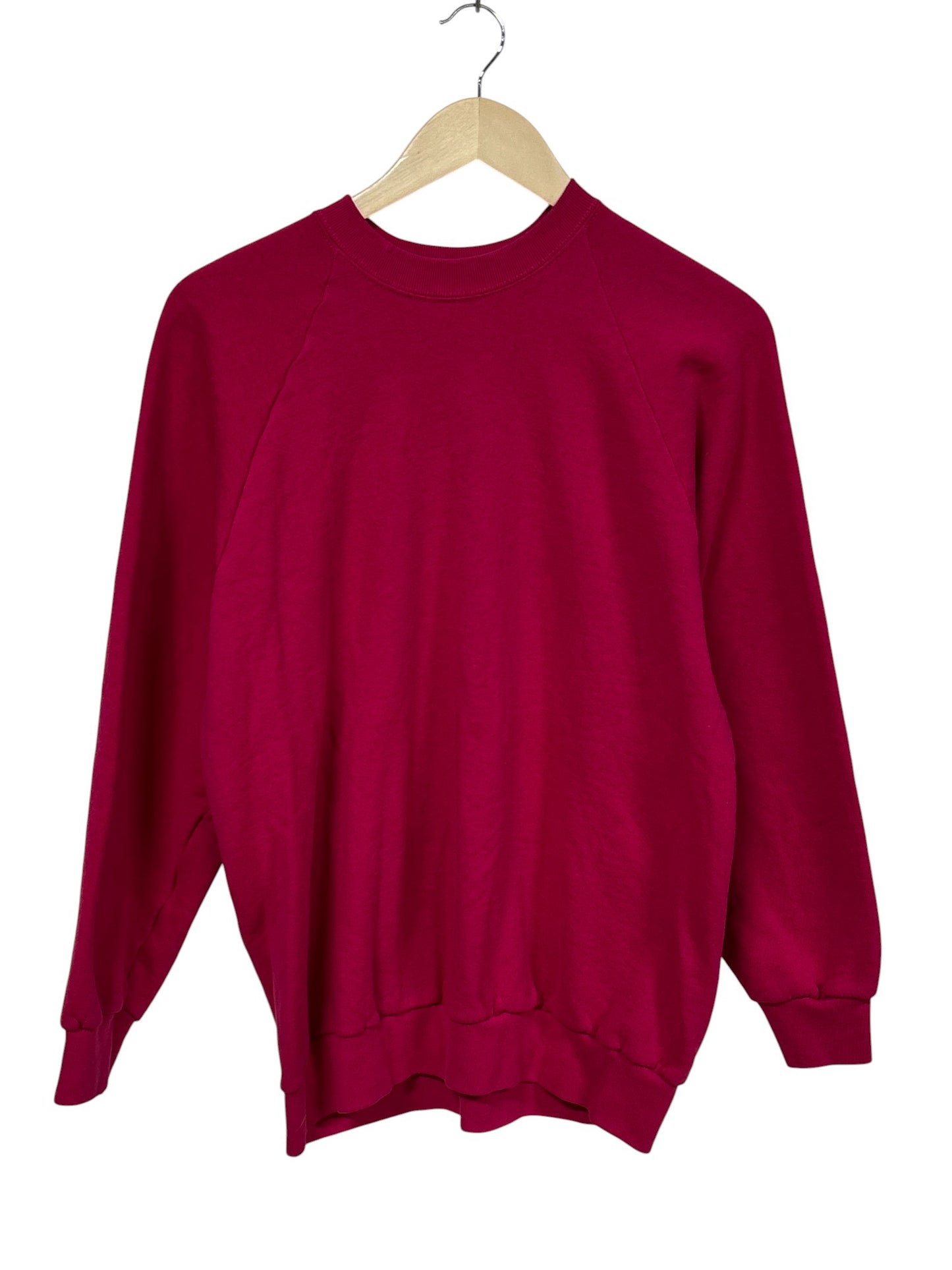 Vintage 90's Fruit of the Loom Women's Pink Blank Sweater Size Large