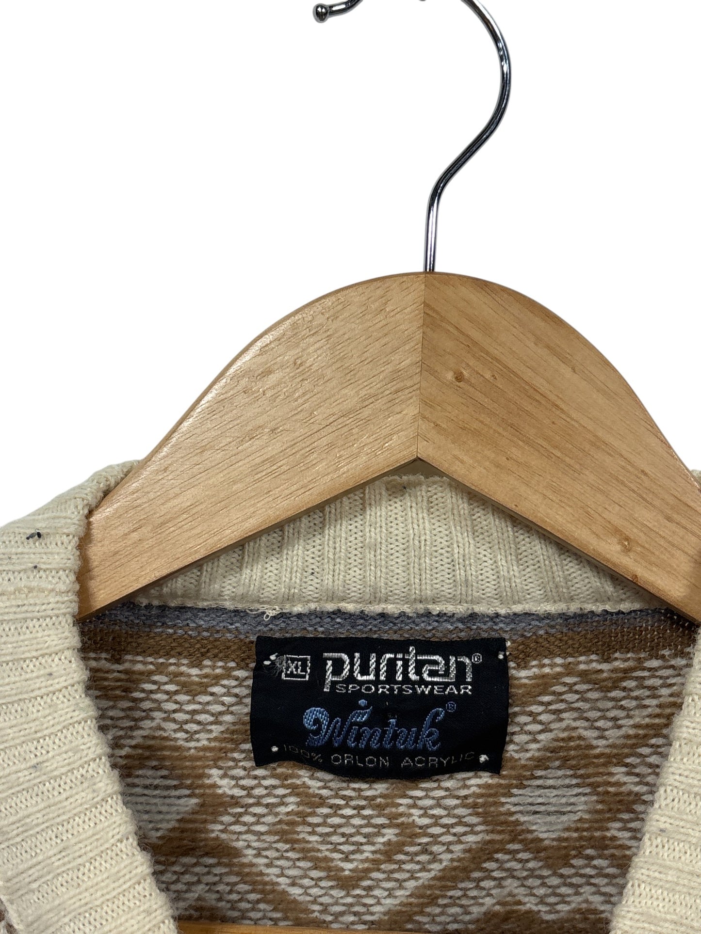Vintage 80's Puritan Wintuk Acrylic Knit Sweater Size XL