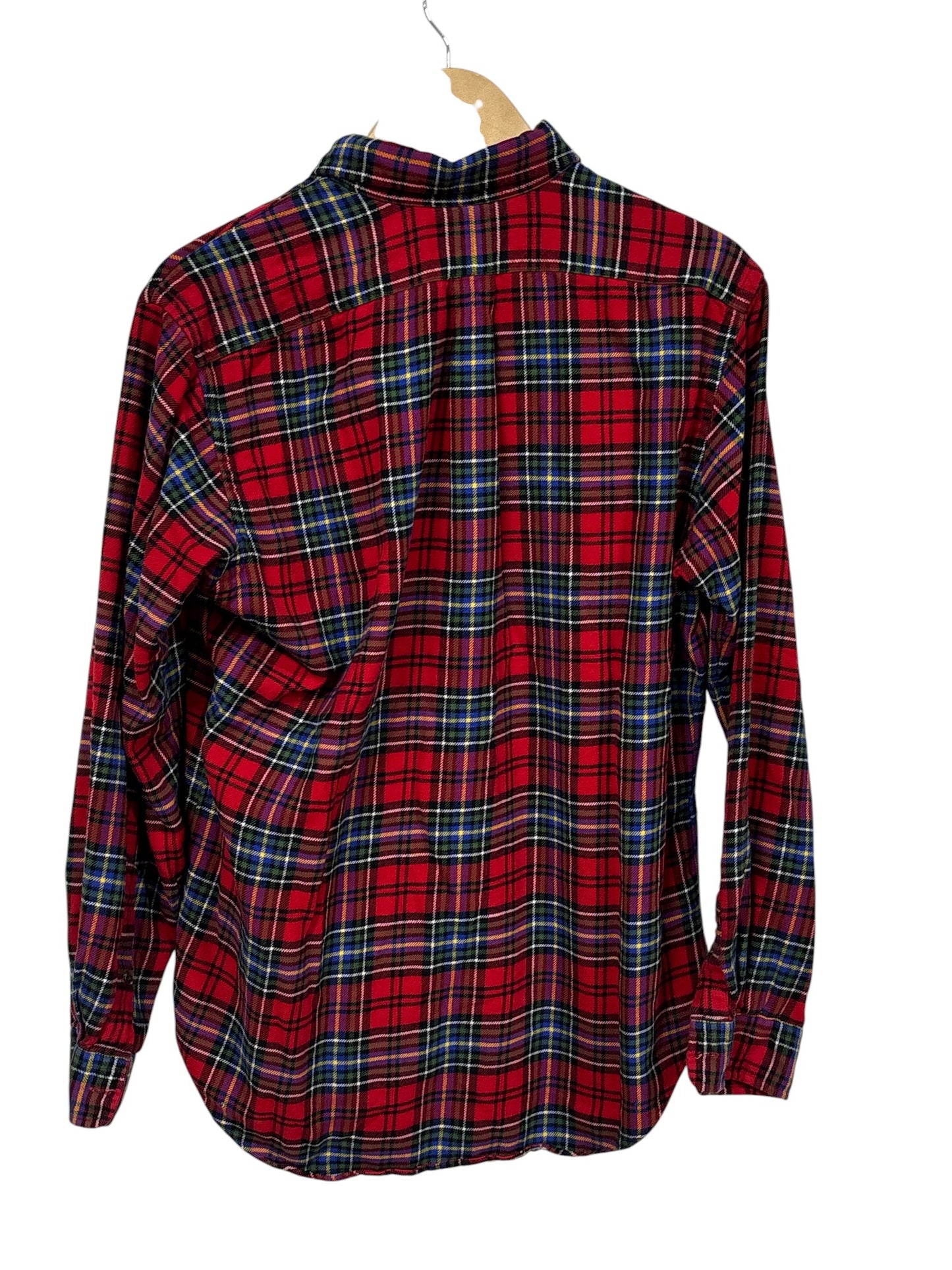 Vintage Polo Ralph Lauren Classic Fit Flannel Button Up Size Medium