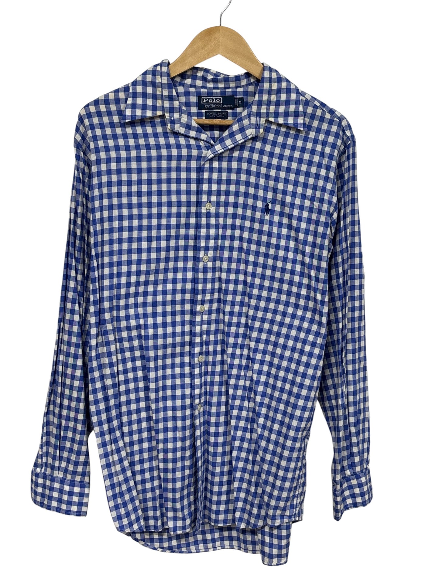 Polo Ralph Lauren Lowell Sports Checkered Button Up Shirt Size Medium