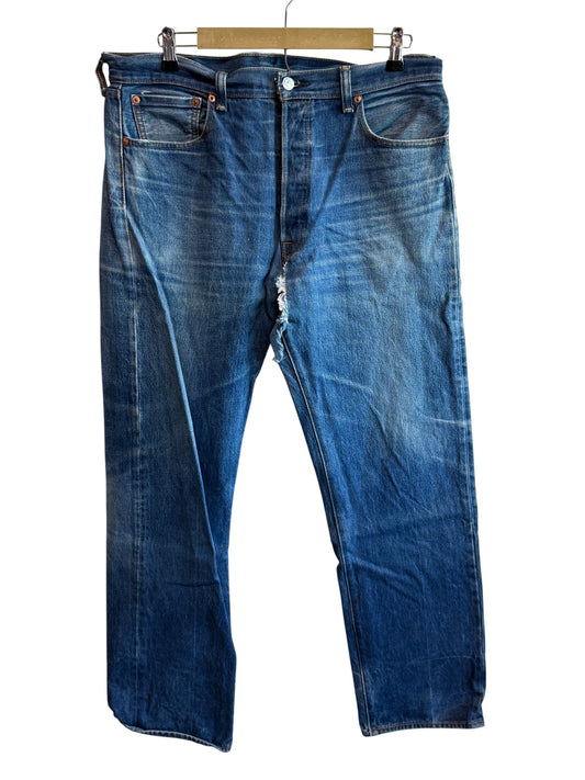 Levi's 501 Crotch Blown Out Jeans Size 35x33