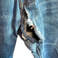 Levi's 501 Crotch Blown Out Jeans Size 35x33