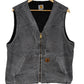 Vintage Carhartt Sherpa Lined Grey Zip Up Vest Size Large Tall