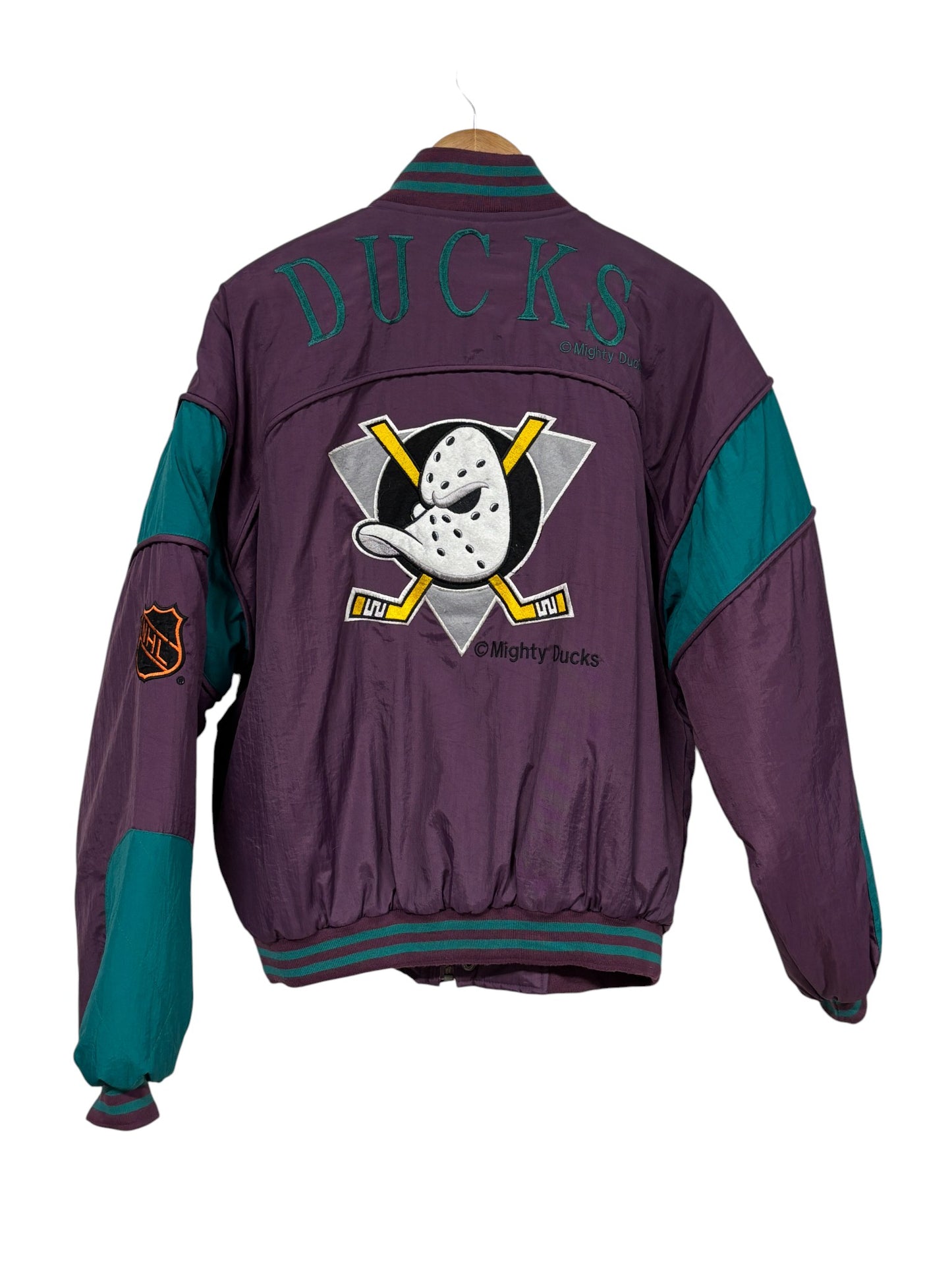 Vintage 90's Anaheim Ducks NHL Big Puffer Jacket Size Medium