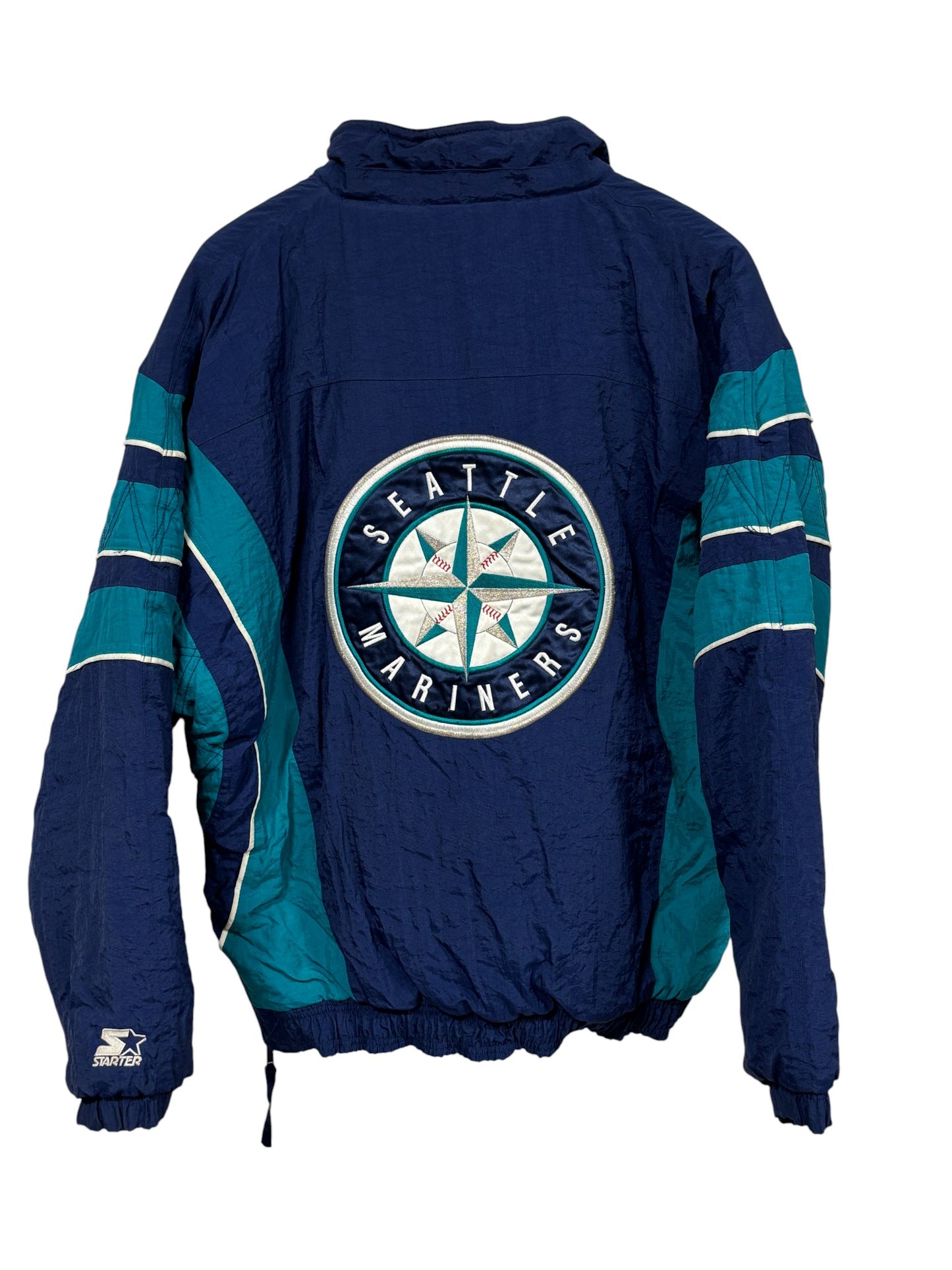 Vintage 90's Starter Seattle Mariners Puffer Jacket Size Large