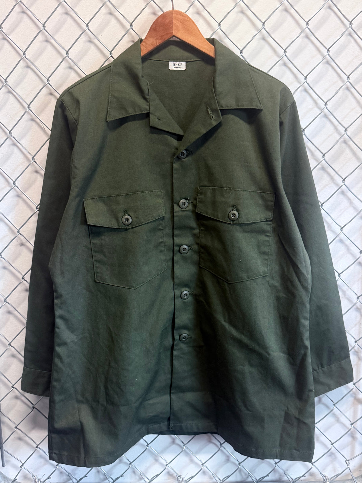 Military Utility Shirt Drab Green Size XL