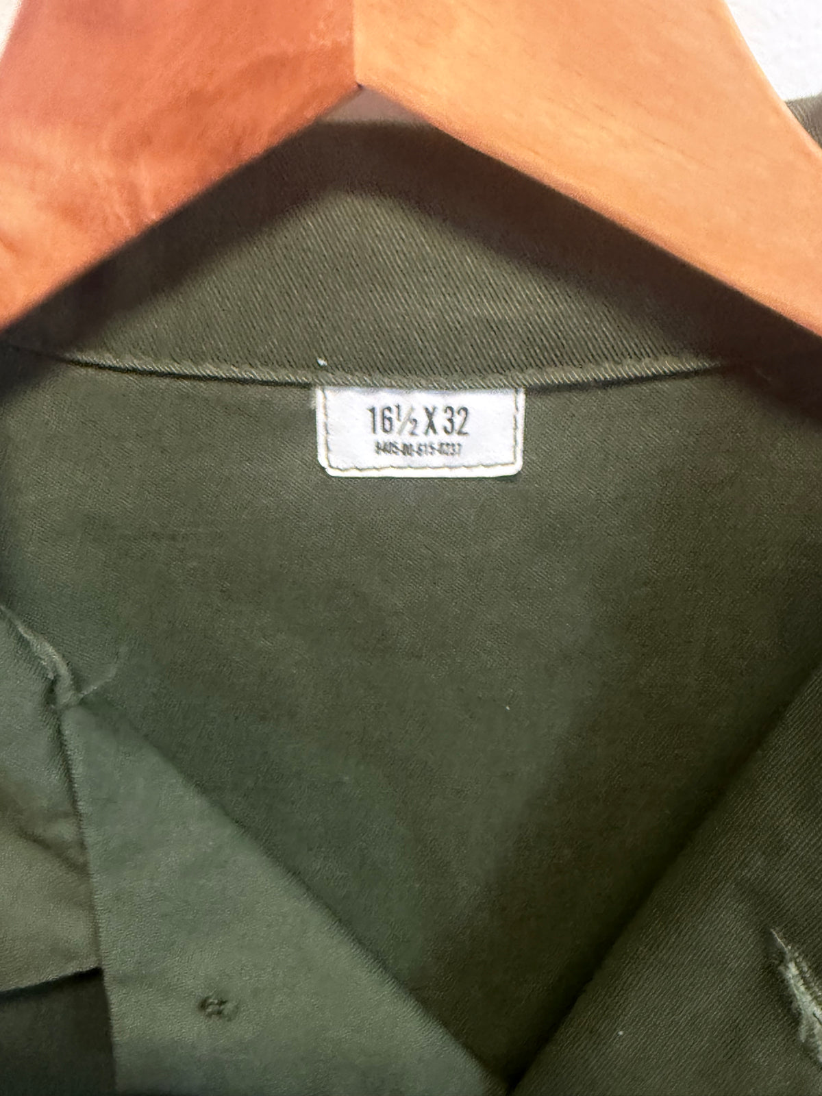 Military Utility Shirt Drab Green Size XL