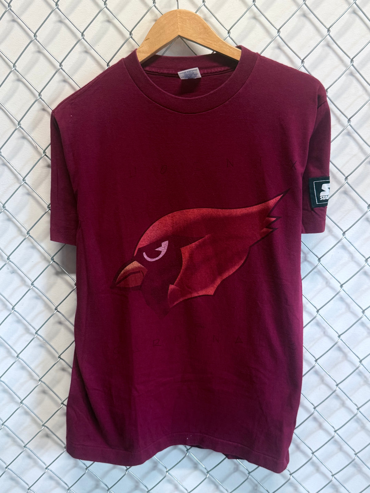 Vintage 90's Phoenix Cardinals NFL Logo Faded Graphic Tee Size Medium