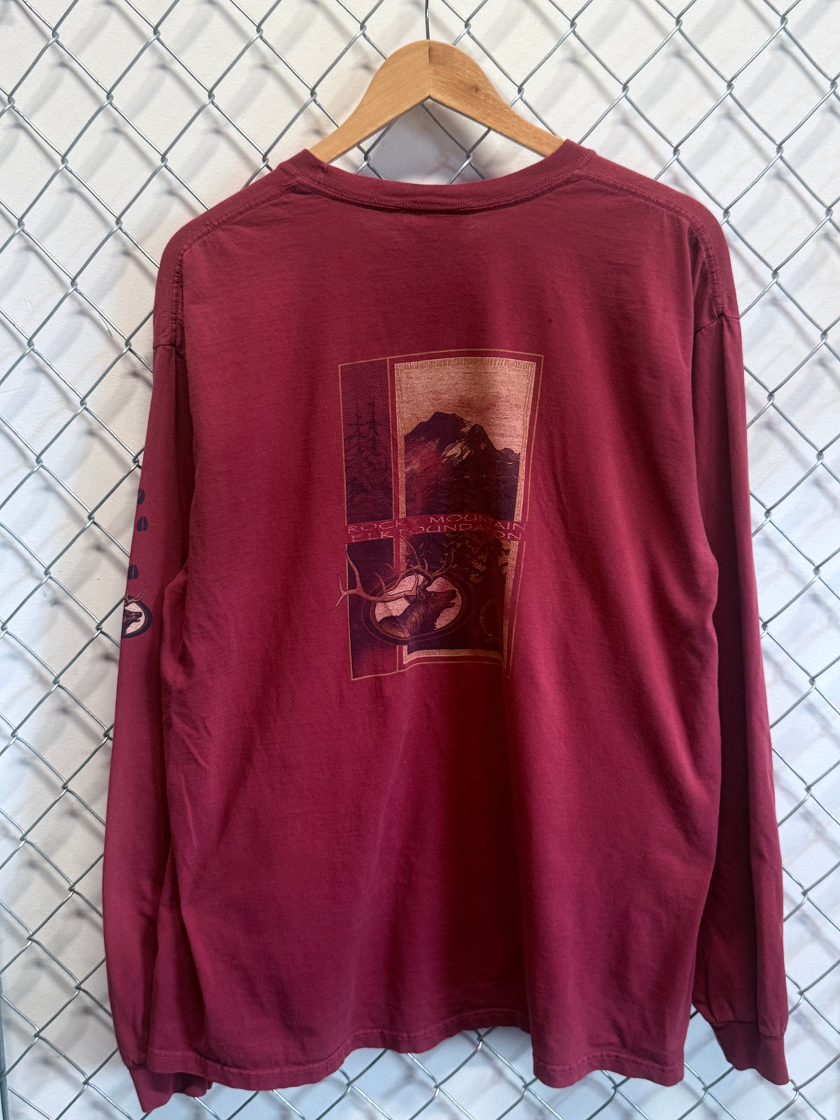 Rocky Mountain Elk Foundation Nature Long Sleeve Shirt Size Large