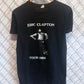 Vintage 1983 Eric Clapton Screen Stars American Tour Thin Band Tee Size Large
