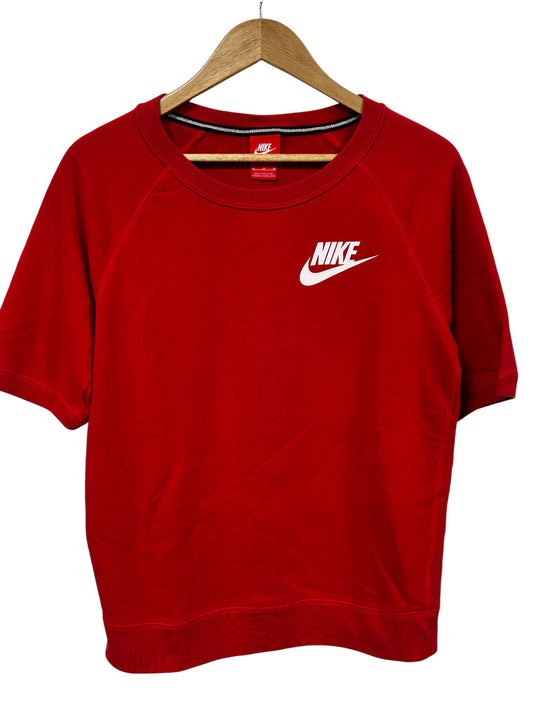 Nike Futura Logo Swoosh Short Sleeve Sweater Size Medium