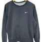 Nike Y2K Grey Small Swoosh Sweater Size Medium