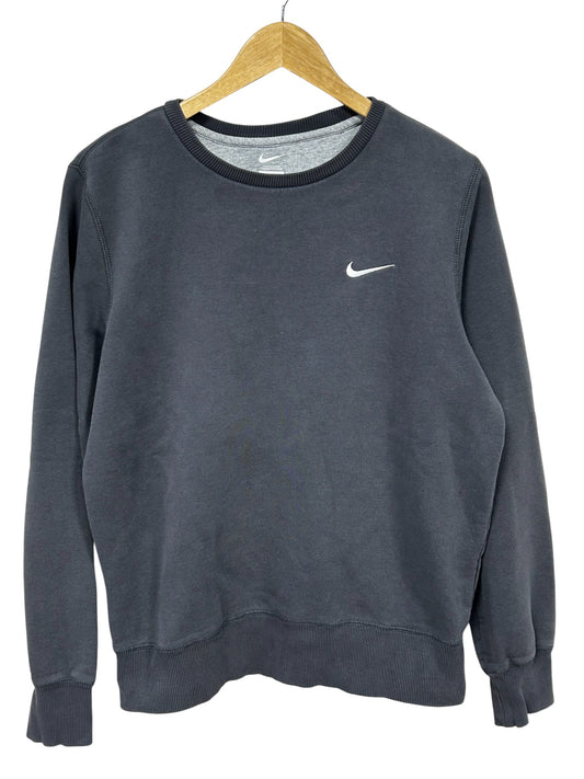 Nike Y2K Grey Small Swoosh Sweater Size Medium
