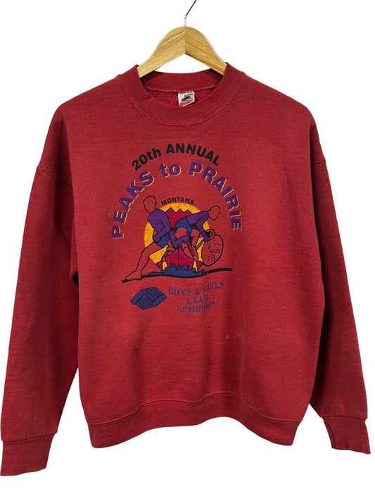 Vintage 90's Billings Montana Boys Girls Club Marathon Sweater Size Large