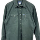 Vintage Wrangler Pearl Snap Green Western Button Up Shirt Size XL