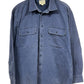 Vintage Cabelas Stonewash Canvas Blue Button Up Shirt Size Large