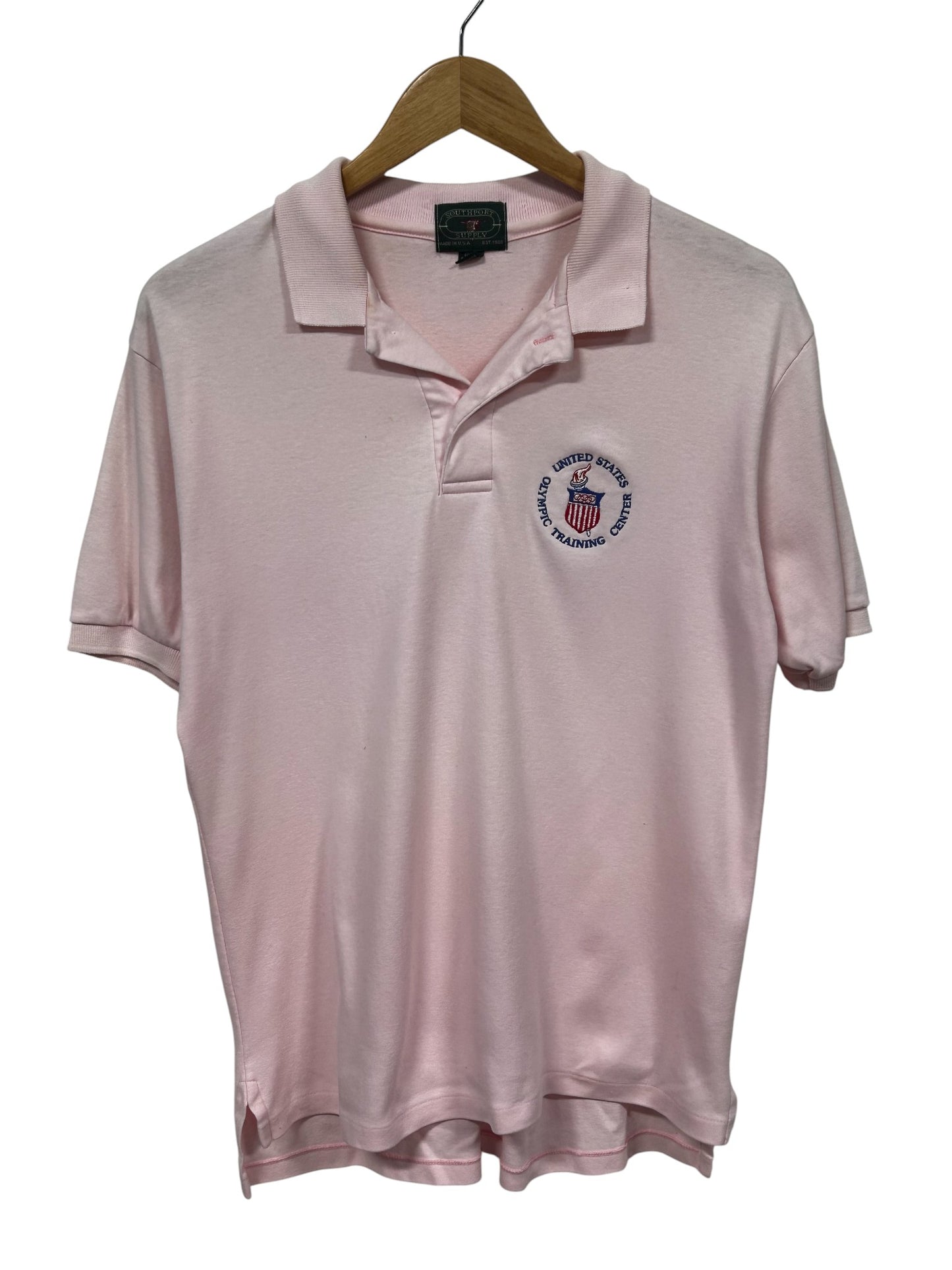 Vintage 90's United States Olympics Training Center Polo Shirt Size Medium