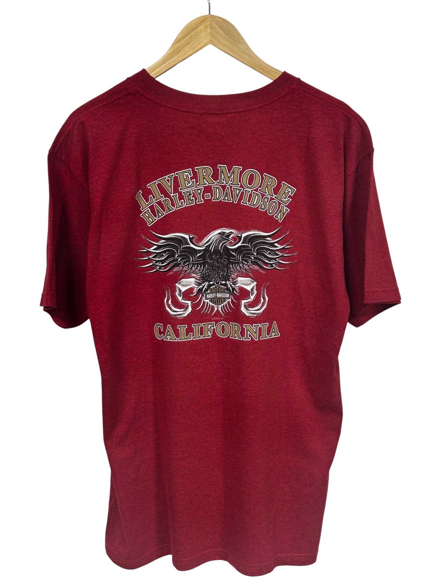 Harley Davidson California Eagle Biker Graphic Tee Size Large