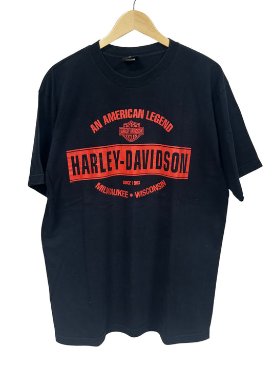 Harley Davidson American Legend Milwaukee Wisconsin Biker Tee Size XL