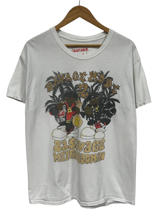 21 Savage Metro Boomin Savage Mode Album Promo Tee Size Large