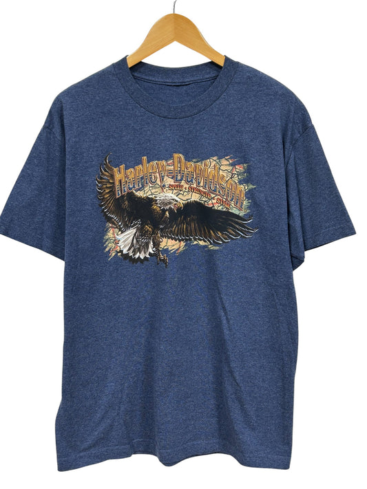 Harley Davidson Los Banos California Biker Graphic Tee Size Large