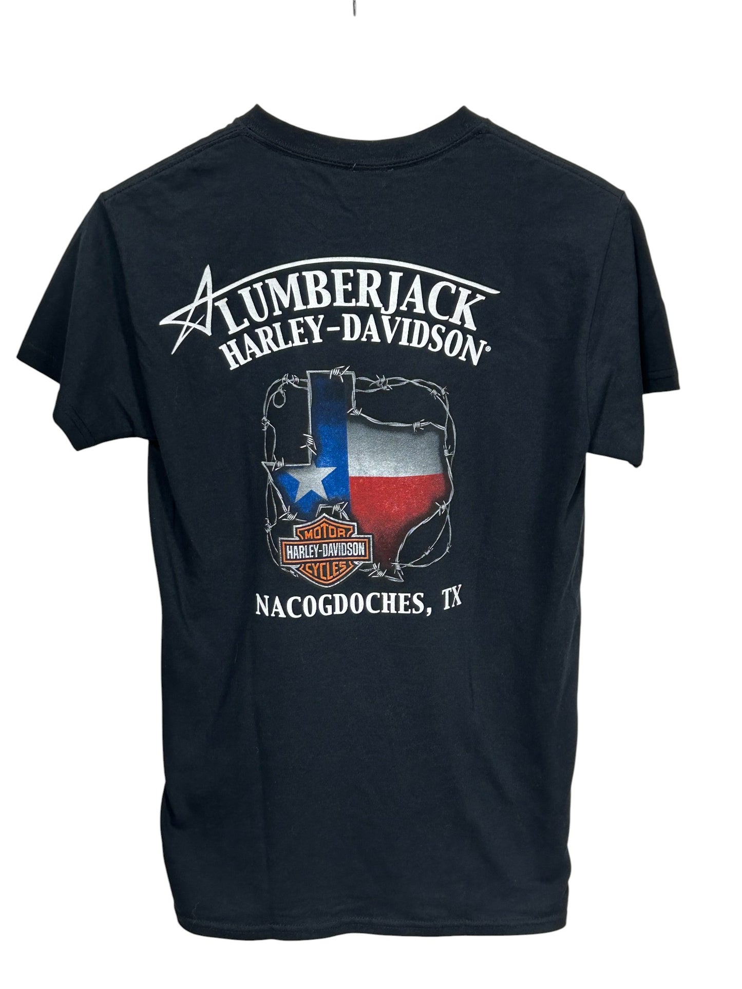 Harley Davidson Texas Pride Biker Graphic Tee Size Small
