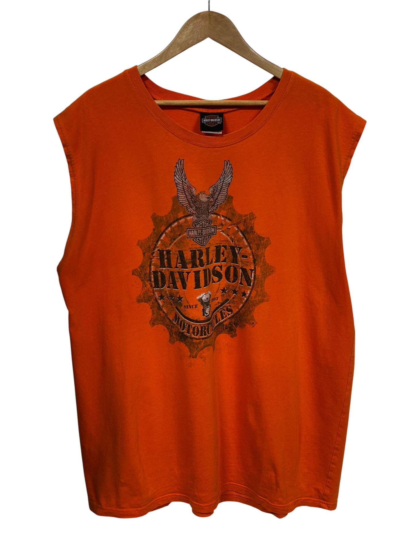 Harley Davidson Grizzly Missoula Montana Cutoff Biker Tee Size XXL