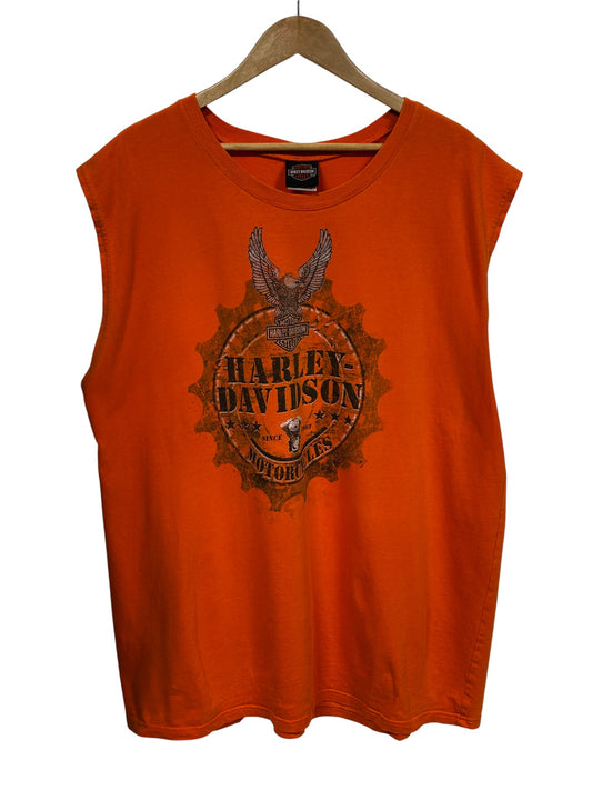 Harley Davidson Grizzly Missoula Montana Cutoff Biker Tee Size XXL