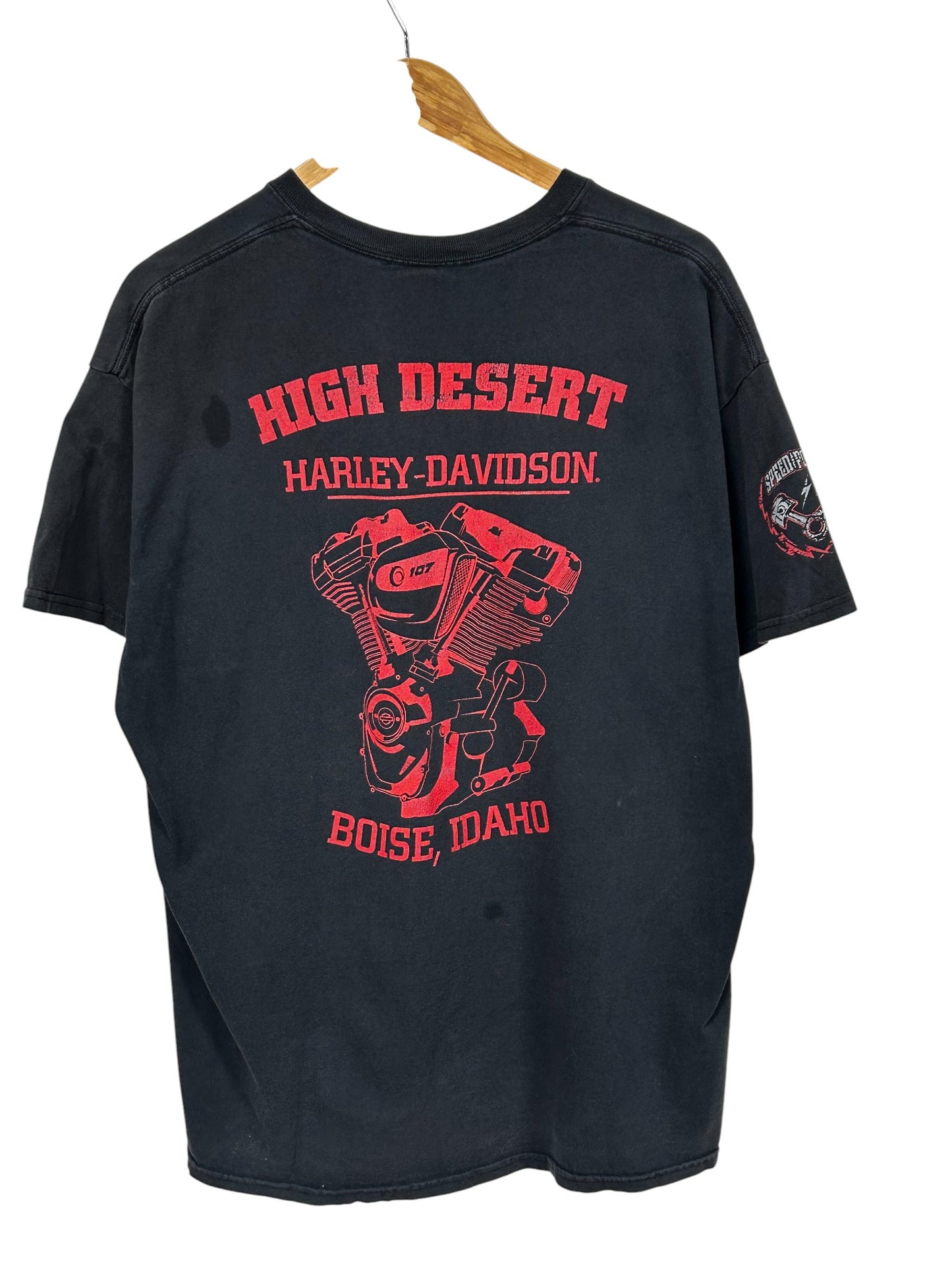 Harley Davidson High Desert Boise Idaho Biker Graphic Tee Size XL