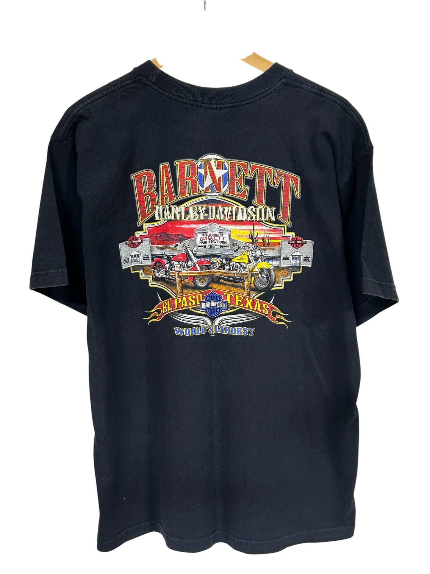 Harley Davidson Barnett Texas Worlds Largest Biker Graphic Tee Size XL