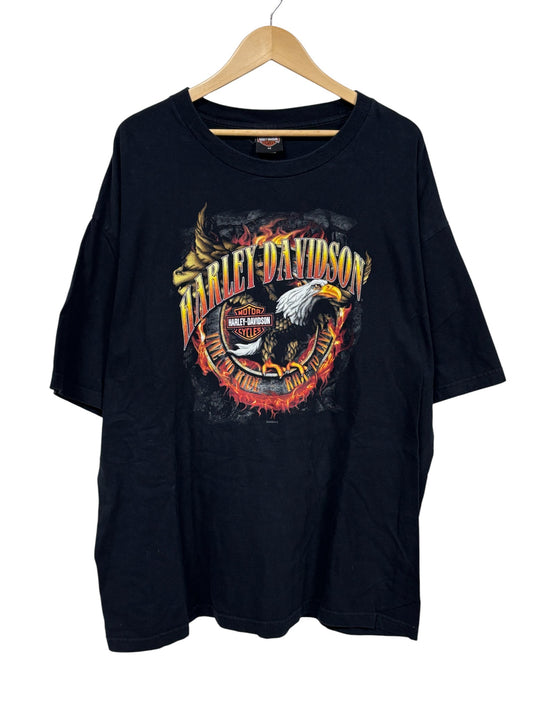 Harley Davidson Spokane Washington Biker Graphic Tee Size 3XL