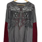 Vintage Y2K MMA Elite Thermal Long Sleeve Big Print Shirt Size XL
