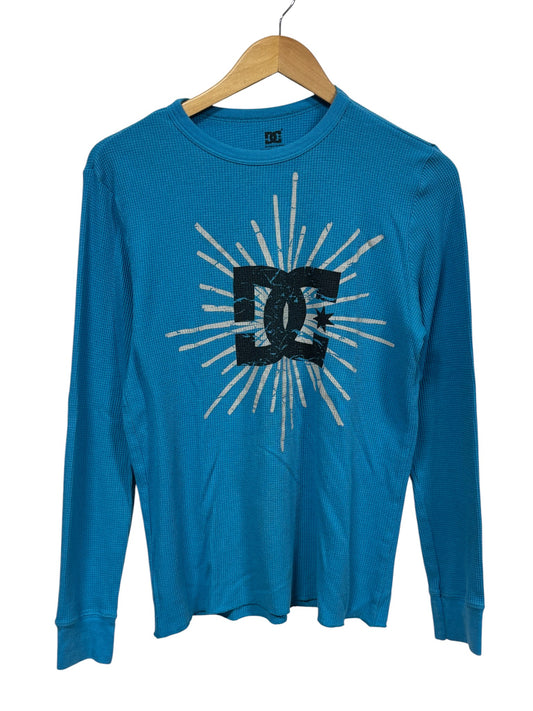 Vintage Y2K DC Skate Shoe Classic Logo Thermal Long Sleeve Shirt Size Medium
