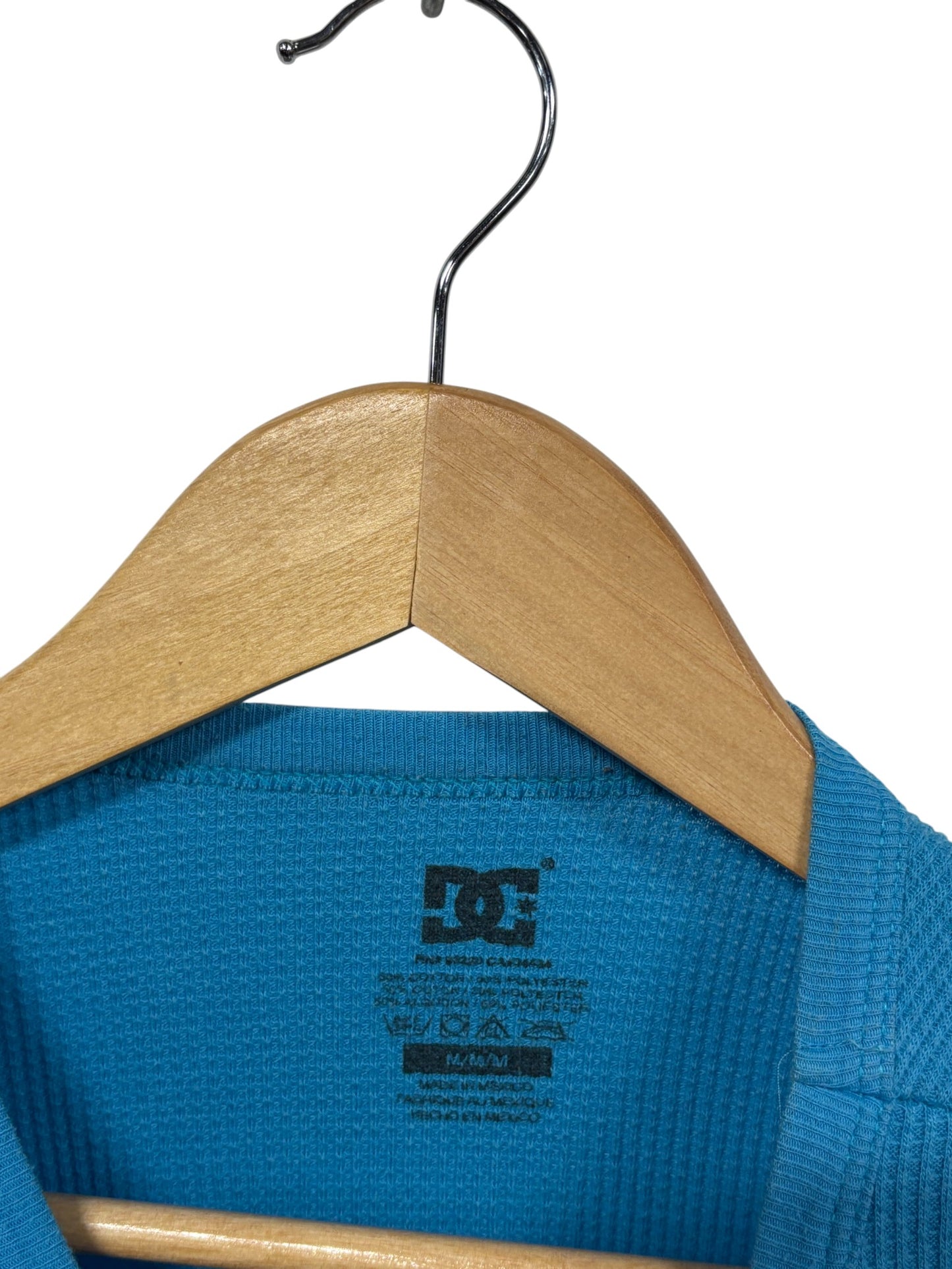 Vintage Y2K DC Skate Shoe Classic Logo Thermal Long Sleeve Shirt Size Medium