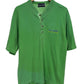 Vintage 90's Rocke Gear Green Henley Tee Size Medium