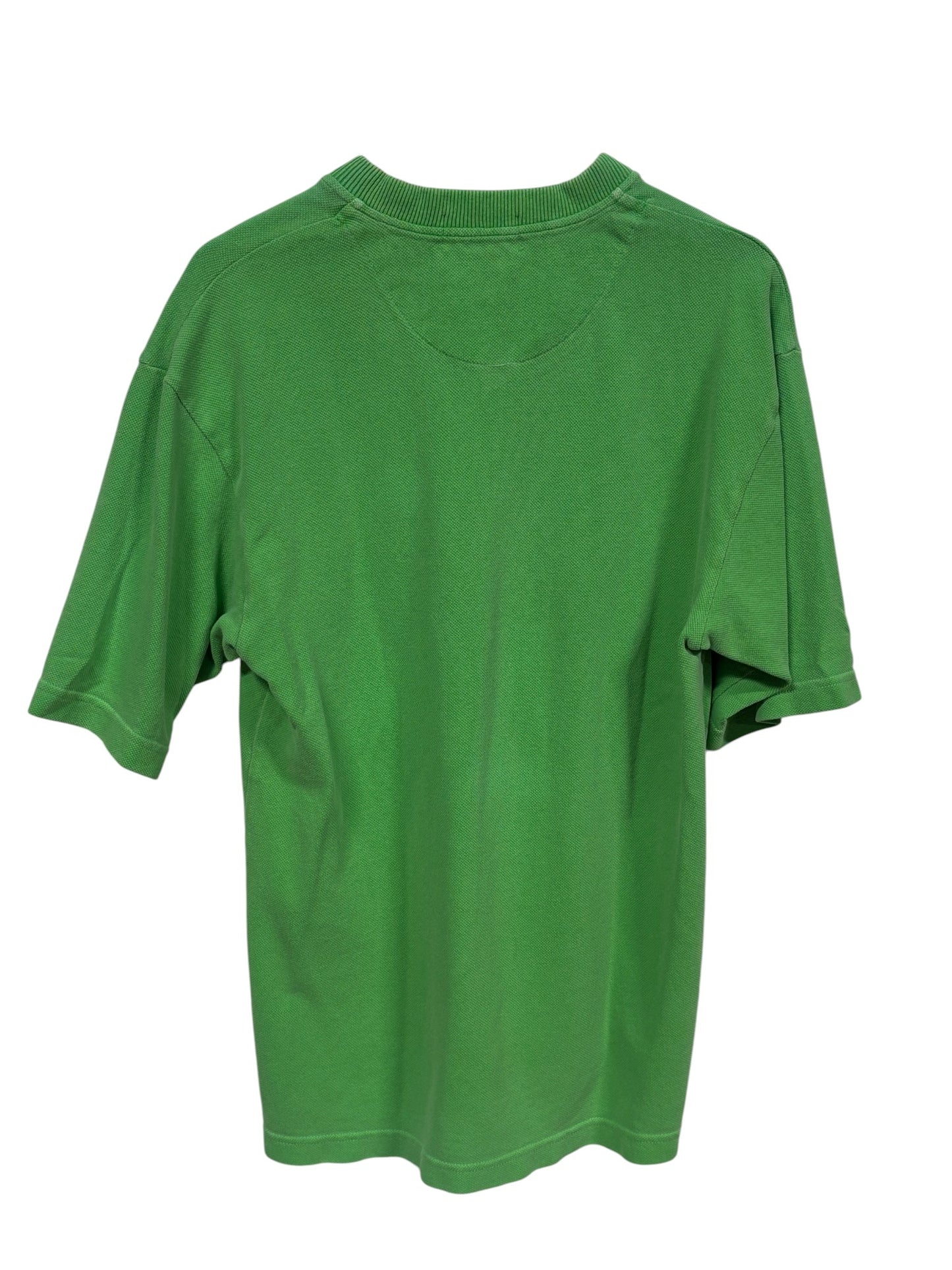 Vintage 90's Rocke Gear Green Henley Tee Size Medium