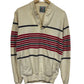 Vintage Thatcher & Cross Rugby Gear Striped Long Sleeve Shirt Size XL