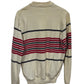 Vintage Thatcher & Cross Rugby Gear Striped Long Sleeve Shirt Size XL
