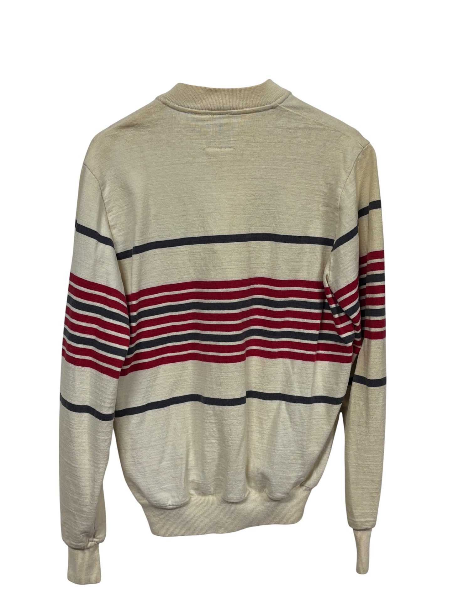 Vintage Thatcher & Cross Rugby Gear Striped Long Sleeve Shirt Size XL