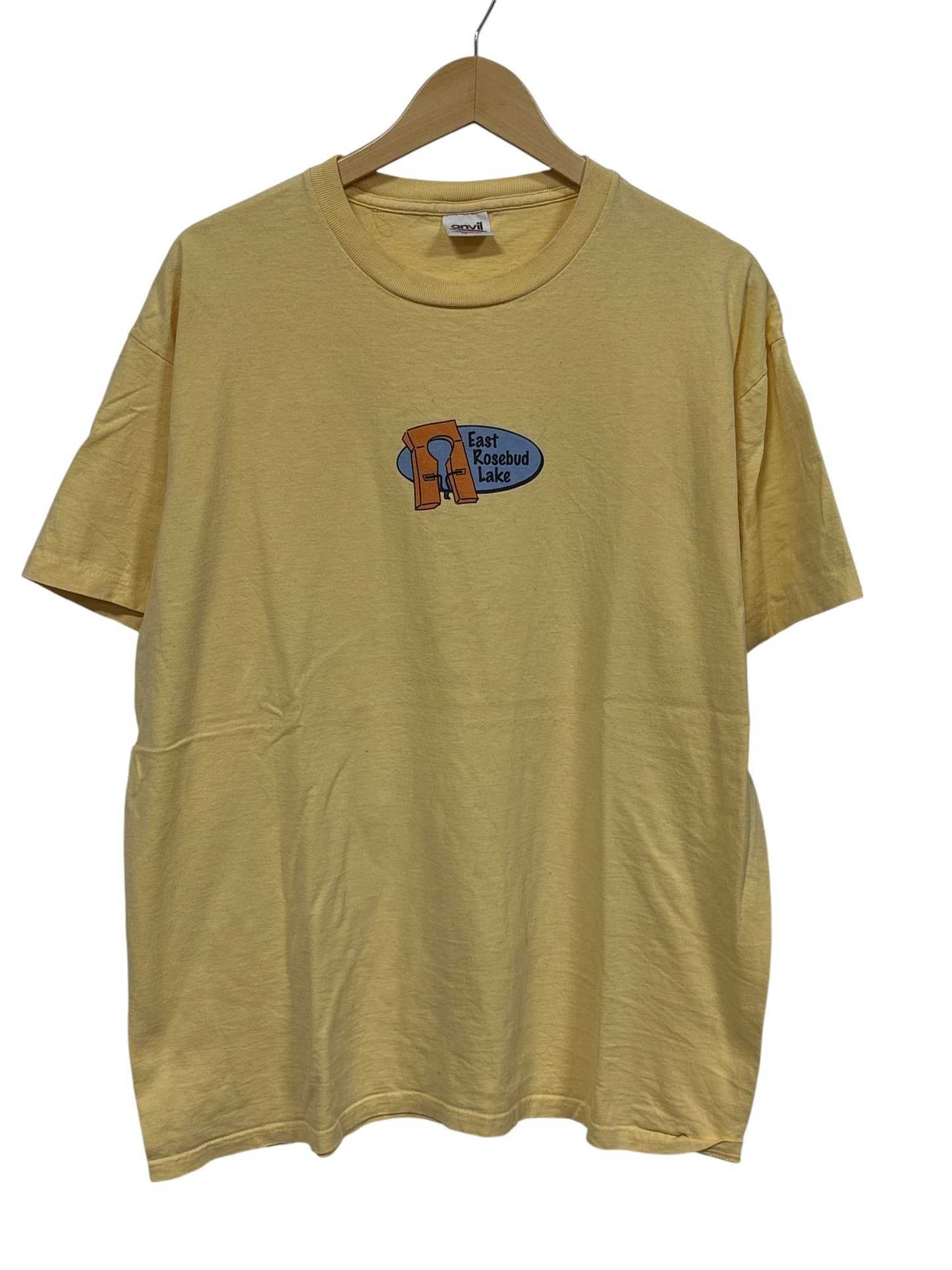 Vintage 90's East Rosebud Lake Montana Nature Tee Size XL