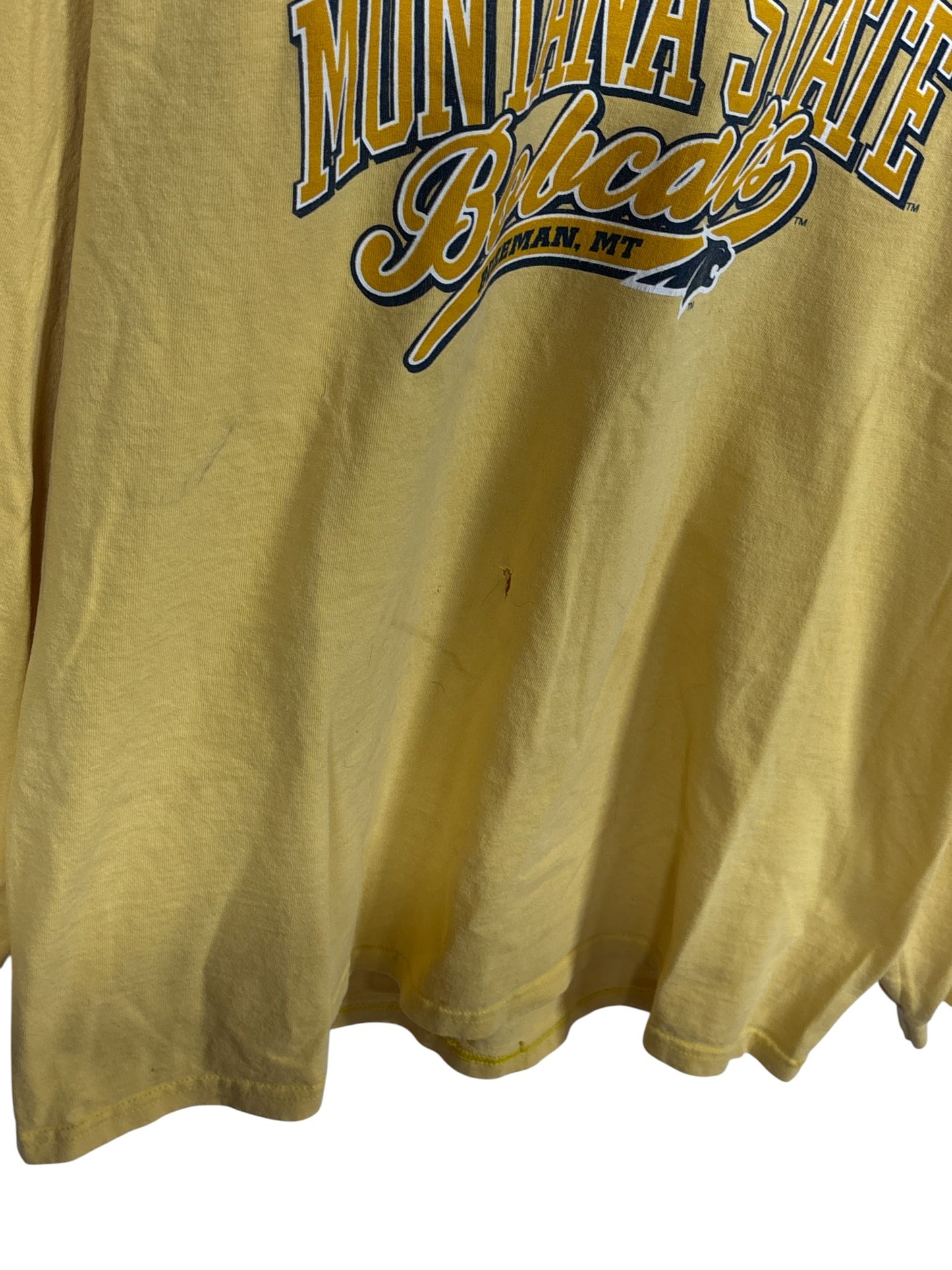 Vintage Y2K Montana State University Bobcats Long Sleeve Shirt Size Large