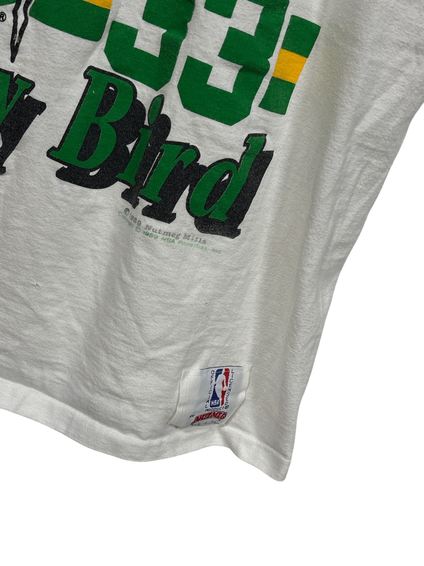 Vintage 1988 Nutmeg Boston Celtics Larry Bird Tank Top Shirt Size Medium
