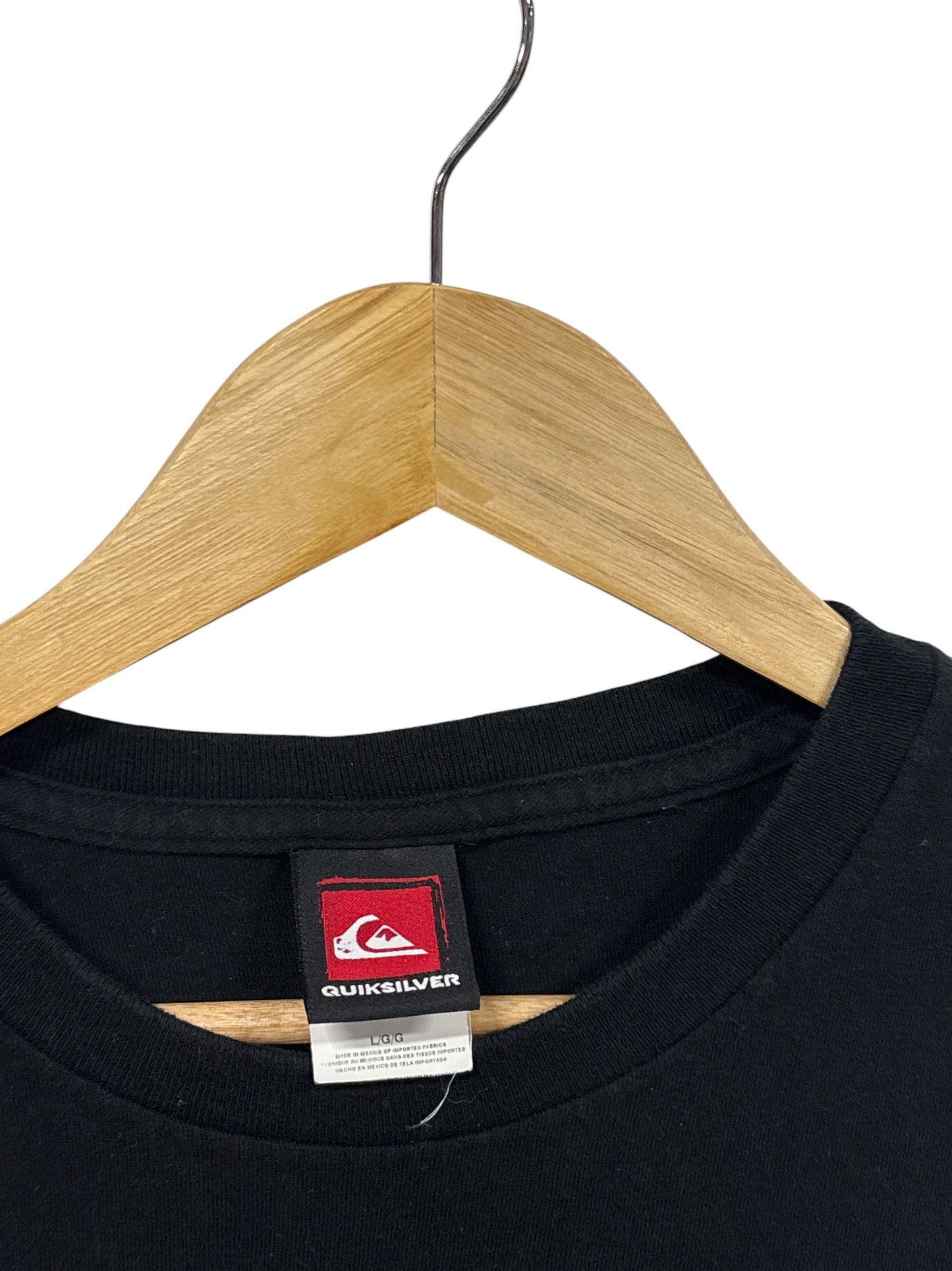Vintage Y2K Quiksilver Boarding Graphic Tee Size Large