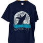 Vintage 90's Whale Watching Nature Graphic Tee Size Large