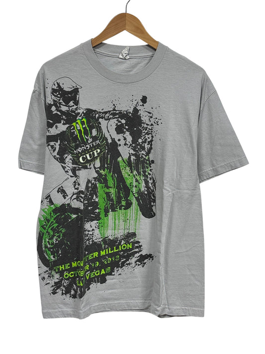 Monster Energy Monster Cup Motocross Racing Graphic Tee Size Large