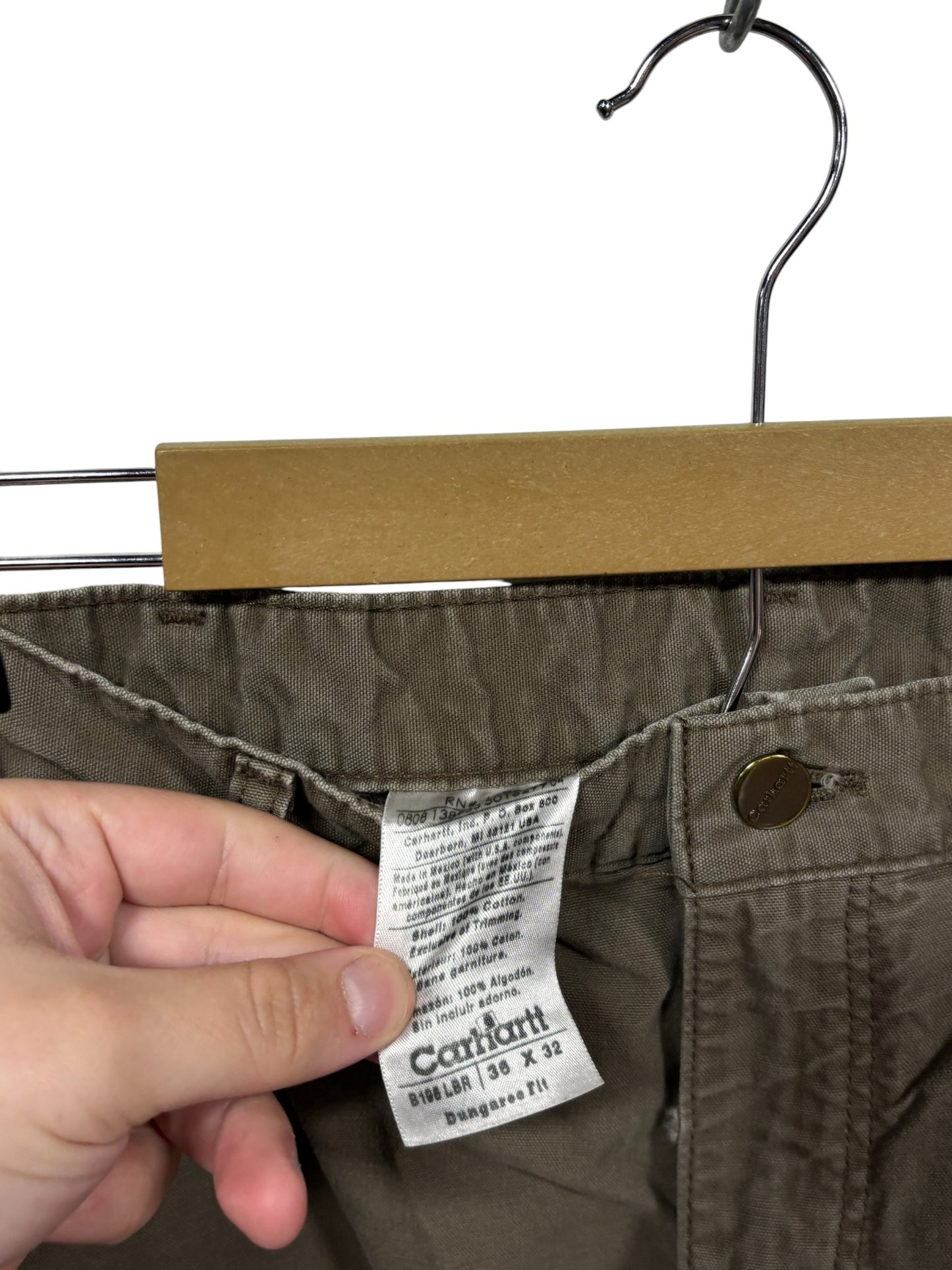 Carhartt Brown Double Knee Carpenter Pants Size 36x32