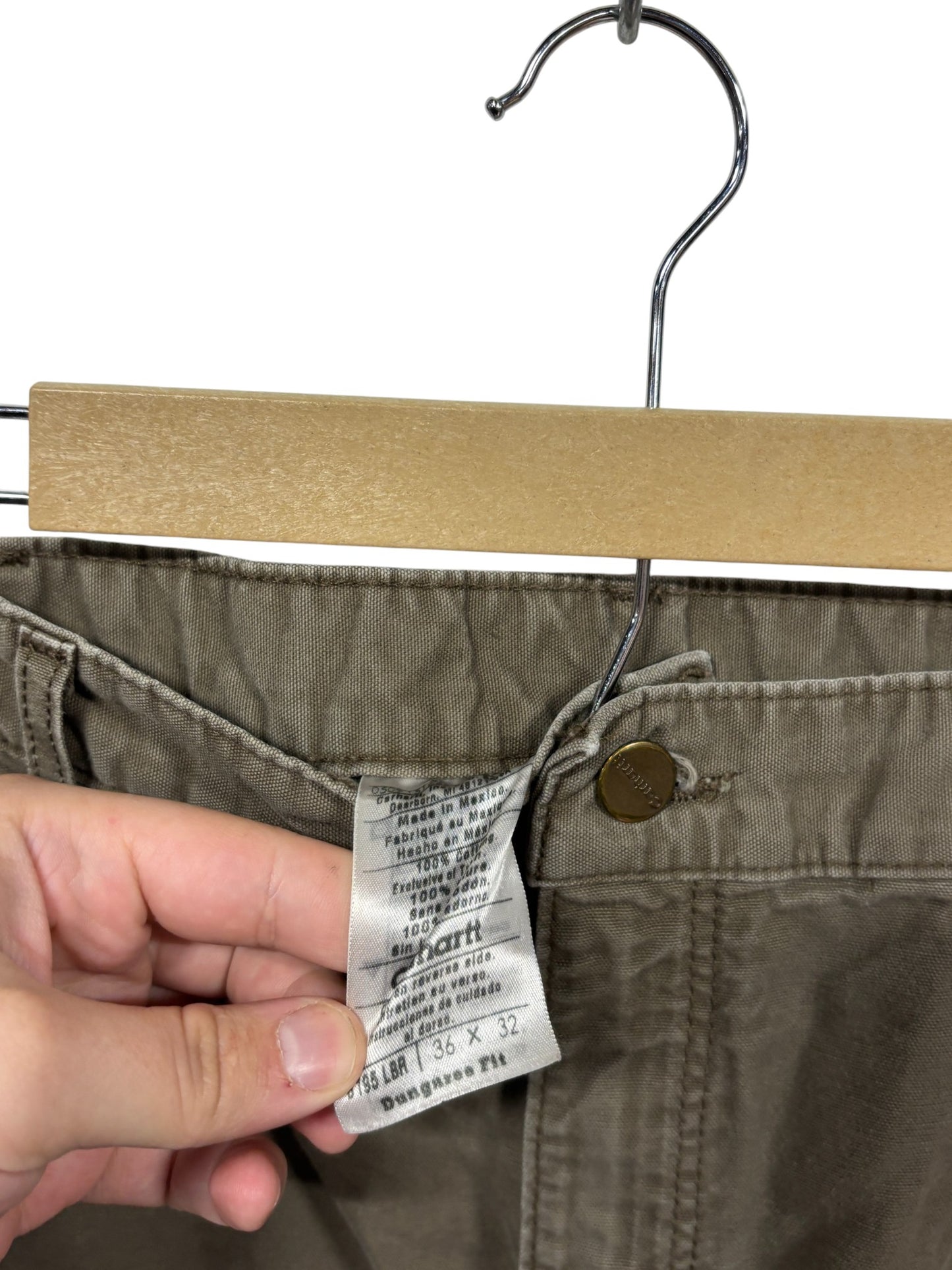 Carhartt Brown Double Knee Carpenter Pants Size 36x32